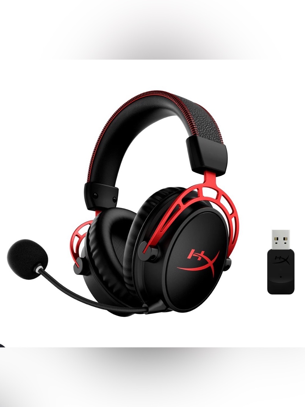 Hype Over-Ear Gaming Headset in Black & Red